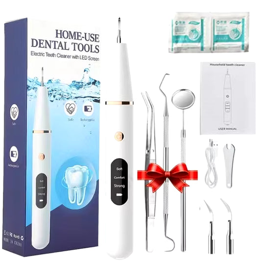 Ultrasonic Dental Calculus Remover Teeth Plaque Scaler Tartar Eliminator Stains Cleaner Electric Dental Tooth Stone Remover