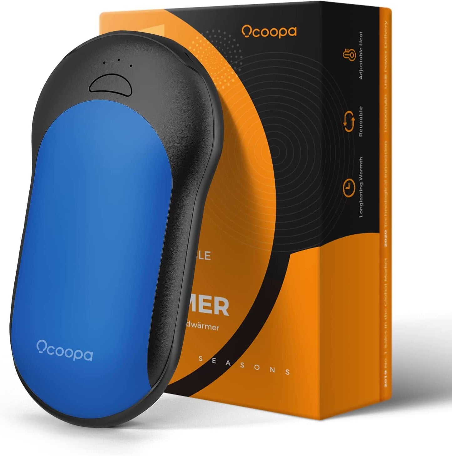  OCOOPA The Best Hand Warmer Hand Warmer & Charger 10000Mah, Portable Electric Hand Heater Up to 15 Hours,Usb Battery Operated 